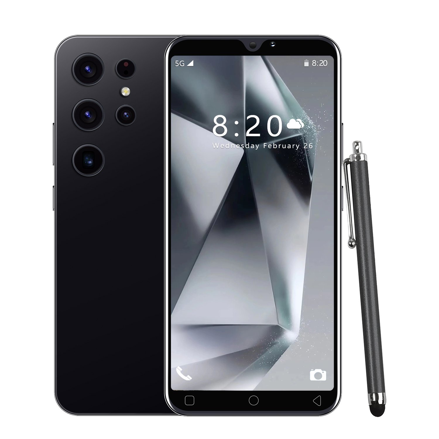 S24 Ultra Smartphone with GooglePlay 5.0\" Full Screen Face ID LTE & CDMA Cellular 65W Quick Charge 256GB ROM
